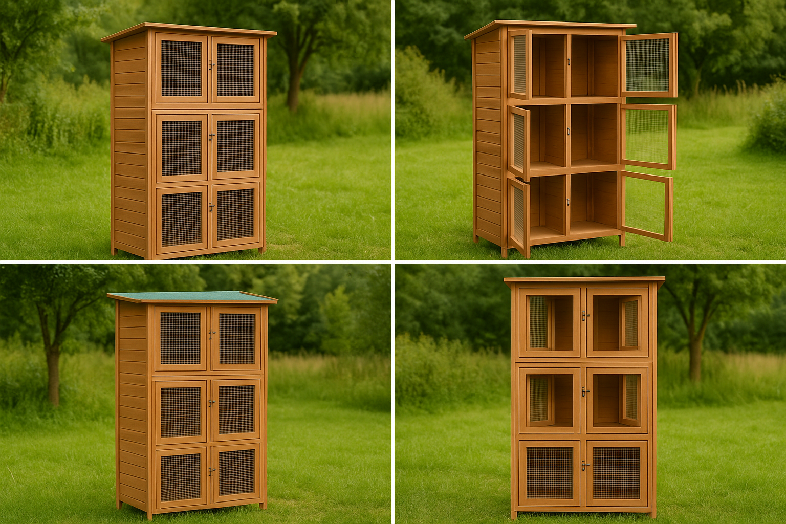 Cușcă Iepuri „Max” – 102 × 48 × 180 cm