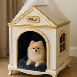 Căsuțe premium de interior pentru căței de companie - model "Bella"